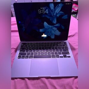 Apple sky blue 13 inch MacBook with Backlit Keyboard